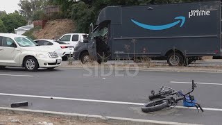 Medic Uses Amazon Workers Vest As Tourniquet Car Vs Bicycle W SOT [upl. by Noraha]