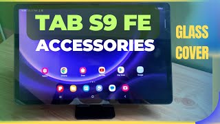 Tab S9 Fe Accessories  Best Cover and Tempered Glass in Amazonin [upl. by Acirema]