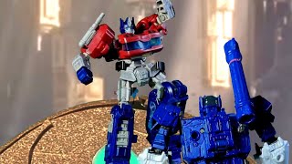 Transformers One Optimus Prime vs Megatron and Decepticons  Stop Motion Animation [upl. by Lasonde]