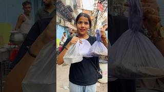 Trying Every Street Food In Old Delhi 😱 Buying Unlimited Street Food Challenge shorts ashortaday [upl. by Icaj]