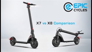 X7 vs X8 Scooter Comparison  Electric Scooter Review [upl. by Eicnahc466]