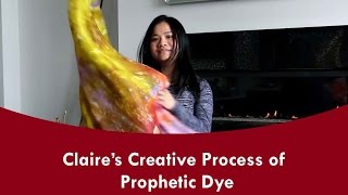 Claires Creative Process of Prophetic Dye Silk Flags By Called to Flag [upl. by Madigan]