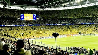 quotYoull never walk alonequot amp quotHeja BVBquot in Wembley • Dortmund fans • Champions League final 2024 [upl. by Celio224]