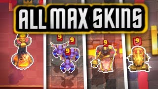 ALL Cards MAXED OUT Star Level SKINS [upl. by Sicnarf]