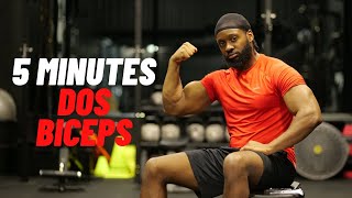 PROGRAMME 5 MINUTES DOS BICEPS HALTÈRES [upl. by Nwahshar485]