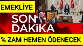 EMEKLİYE ZAM AÇIKLAMASI SSK BAĞKUR HERKESE HEMEN ÖDENECEK EKONOMİ [upl. by Basia453]