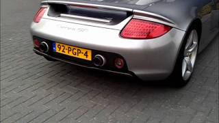 Porsche Carrera GT walkaround  startup  nice acceleration [upl. by Sivehc]