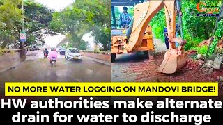 No more water logging on Mandovi bridge [upl. by Elleinnod]