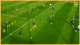 Bayern Munich  Intense Passing Drill amp SAQ [upl. by Enaywd]