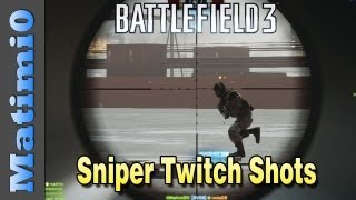 Sniper Twitch Shots  Aggressive Recon Practice Battlefield 3 GameplayCommentary [upl. by Floris]