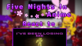 FNIA React to FNAF song  FNIA x Gacha  enjoy the video a bit lazy [upl. by Grae]