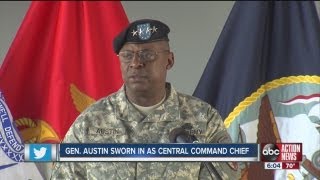 High security highprofile guests at US CENTCOM change of command [upl. by Lunna]