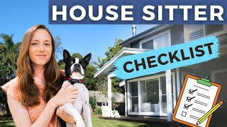 How to PREPARE for a House Sitter Pet Sitter Checklist amp Instructions [upl. by Dougy]