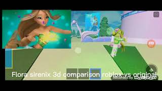 Flora sirenix 3d comparison roblox vs original [upl. by Normi217]