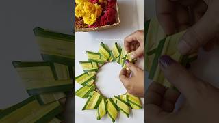 Day 5 Pooja backdrop decoration  crown Flower decoration  Pooja decoration for Dussehra2024 [upl. by Curson]