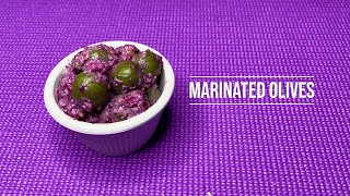 Marinated Olives  Zeytoon Parvardeh  SOLALEH FOOD [upl. by Chiaki]