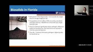 An Update on Biosolids Research with Dr Maria Silveira [upl. by Mikey]