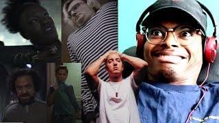 CRINGE ACTORS  Eminem  Venom MUSIC VIDEO  Reaction [upl. by Mosby253]