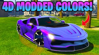 TOP 5 Best 4D Modded Crew Colors In GTA 5 Online 4D Paint Job Glitch [upl. by Hirai]