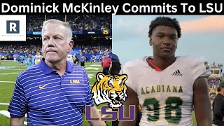 Dominick McKinley Commits To LSU  LSU Football Recruiting TRENDING UP [upl. by Curry66]