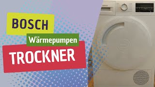 Bosch WTW84433 Wärmepumpentrockner T23G 8kgA Vorstellung und erste Eindrücke [upl. by Innoc]