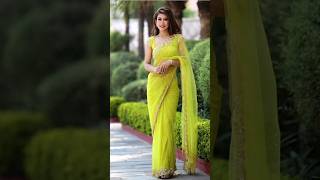 Transparent saree looks saree [upl. by Akeihsal]