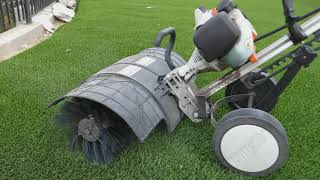 How To Power Broom An Artificial Lawn [upl. by Moureaux]