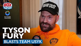 quotYou Have F My Careerquot  Tyson Fury RAGES Ahead Of Usyk Rematch [upl. by Whitaker]