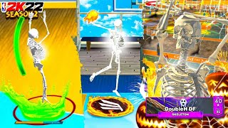 I UNLOCKED THE SKELETON MASCOT ON NBA2K22 THE 1ST LEVEL 40 SEASON 2 REWARD IN NBA2K22 [upl. by Nimzzaj311]