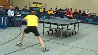 7b Flemming Hardbat Worldchampion vs Hippler 20221106 Hilpoltstein Koeln 2 Liga Table Tennis 16 [upl. by Nilre]