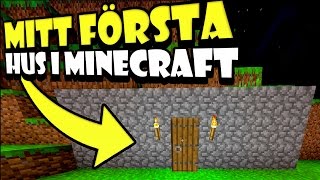 Bygger mitt första hus  Minecraft 3 [upl. by Yelrehs]