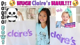 HUGE CLAIRES HAUL BOWS amp PANDA GALORE 2016 [upl. by Strain]