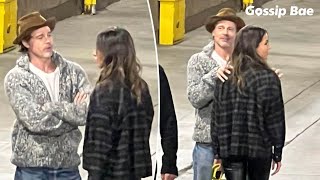 Brad Pitt amp New Girlfriend Ines de Ramon have a date night at Bono Concert [upl. by Trahurn]