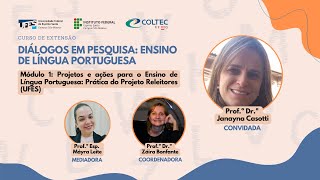 Live 1  Curso de Extensão  Projetos e Ações para o Ensino de Língua Portuguesa [upl. by Elvah]