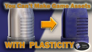 PLASTICITY is JUST for CAD NOT GAMES  How to optimize your CAD mesh for game engines [upl. by Noirod]