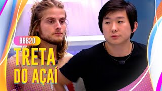 PYONG PERDE A PACIÊNCIA COM DANIEL POR CAUSA DO AÇAÍ 💥  BIG BROTHER BRASIL 20 [upl. by Teufert]