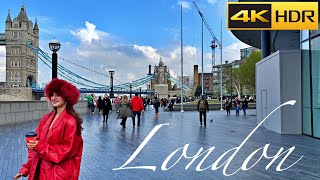 London Spring Walk  May 2023  Exploring Borough Market and Tower Bridge 4K HDR [upl. by Edyaj]