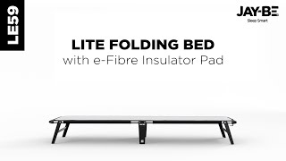 JayBe LE59 Lite Folding Bed with eFibre Insulator Pad [upl. by Yeldnarb196]