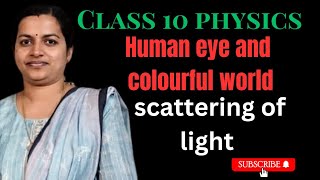 human eye and colourful world  scattering of light  class 10 physics NCERT malayalam [upl. by Ahseryt778]