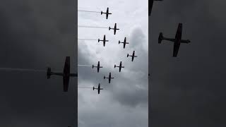 PC7 Team Flyover Beeindruckende Vorführung bei SpeckFehraltorf [upl. by Letreece]