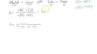 Berechnung von Gleichgewichtszusammensetzungen mit dem Massenwirkungsgesetz [upl. by Padegs331]