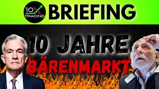 AKTIEN  quot1️⃣0️⃣ JAHRE BÄRENMARKTquot🐻😱 BRIEFING  Tesla  Trump Harris US Wahl  Korrektur Crash [upl. by Halpern387]