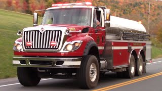 Trout Creek Fire Department Tanker 2951 Responding [upl. by Rosetta]