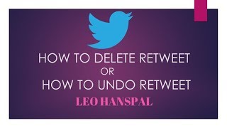 HOW TO DELETE RETWEETS ON TWITTER  WITH 1 CLICK [upl. by Raama]