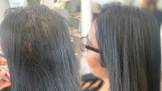 V lights hair extensions for thinning hair thinninghairsolution hairextensionsalon [upl. by Ener]