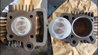 Bike cylinder reboring process  PakhtoonEngineer [upl. by Amble]