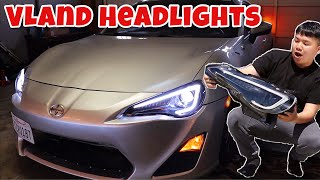 How To Install Vland Headlights on Scion FRS [upl. by Dnamron27]