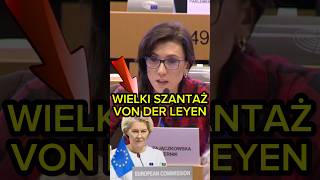 EWA ZAJĄCZKOWSKA UJAWNIA SZANTAŻ VON DER LEYEN polityka polskapolityka konfederacja [upl. by Mali]