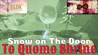 quotSnow on The Doorquot To Quomo Shrine Zelda Botw [upl. by Floro103]