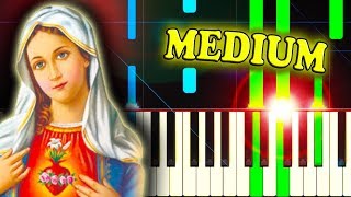 O HOLY NIGHT Christmas Carol  Piano Tutorial [upl. by Oilut]